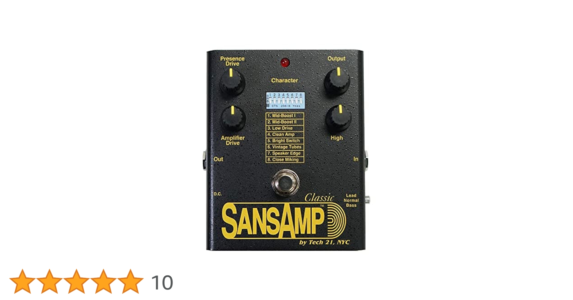 Tech 21 SansAmp Classic ギターエフェクター Amazon | TECH21ギター用アナログアンプシミュレーター